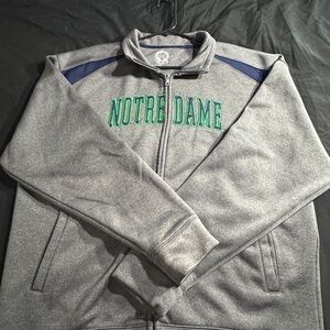 Notre Dame Gray Full-Zip Jacket